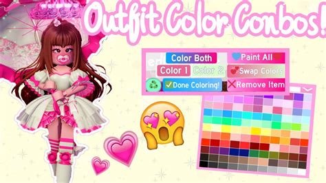 Cute Outfit Color Combinations For Your Outfits In Royale High Youtube