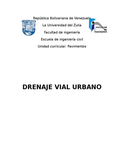 Pdf Drenaje Vial Urbano Docx Dokumen Tips