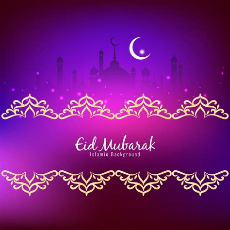 Abstract Eid Mubarak Islamic Religious Background 504246 Vector Art At