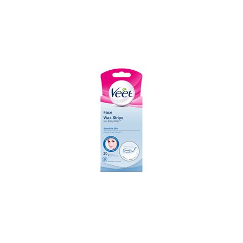 Veet Wax Strips Face Ready To Use Sensitive Pack Of 20 Body Care From