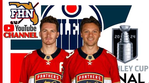 Florida Panthers In Edmonton Matthew Tkachuk Sam Reinhart Before SCF