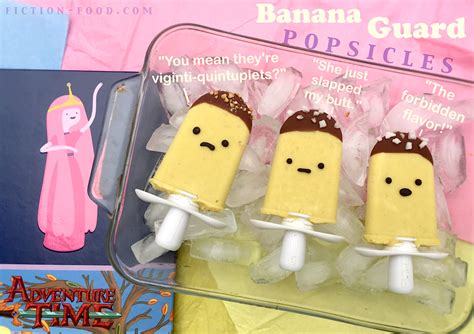 Fiction-Food Café: Banana Guard Popsicles | "Adventure Time"