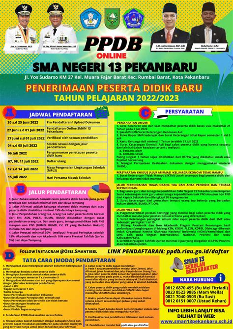 PPDB SMA Negeri 13 Pekanbaru TP 2022 2023 SMA Negeri 13 Pekanbaru