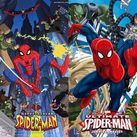 Versus El Espectacular Hombre Araña vs Ultimate Spiderman Cartoon