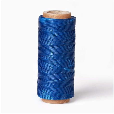 260 M Cordon Polyester Enduit 1 Mm Bleu Roi