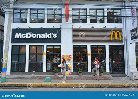 Mcdonalds Restaurant Facade At Intramuros Walled City In Manila