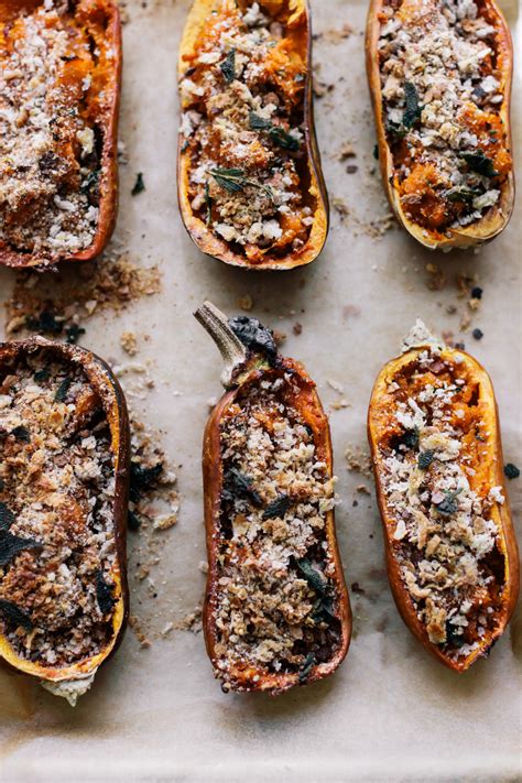 Twice-Baked Honeynut Squash with Brown Butter | Naturally Ella