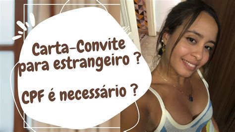 Carta Convite para estrangeiros CPF é necessário para casar YouTube