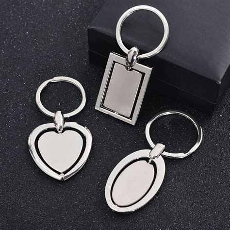 Promotional Keychains Engrave Logo Letter Key Chain Custom Metal ...