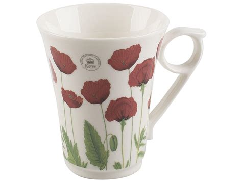 Royal Botanic Gardens Kew Poppy Classic Fine China Mug By Creative