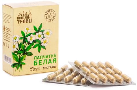 Капсулы «Лапчатка белая» — Полезные травы — Пчела и человек — Купить за ...