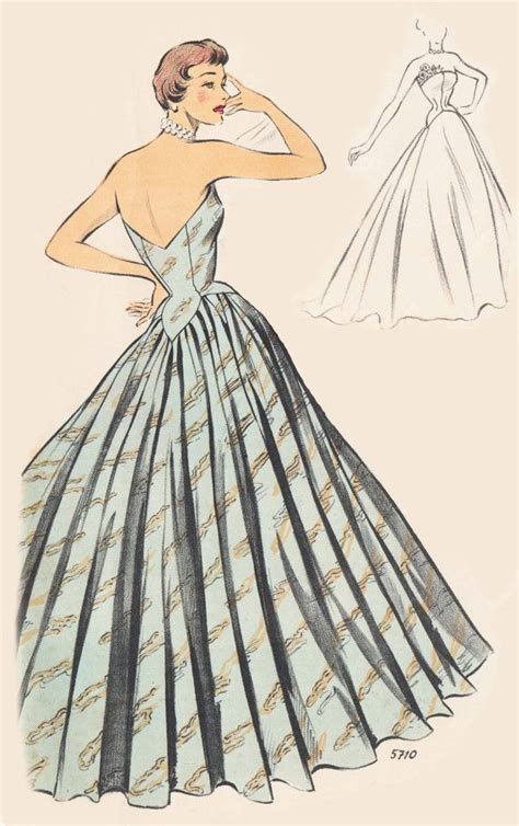 Designs Vintage Ball Gown Sewing Patterns Rickysuci