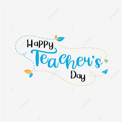 Happy Teacher Days Vector Art Png Happy Teacher S Day Blue And Orange