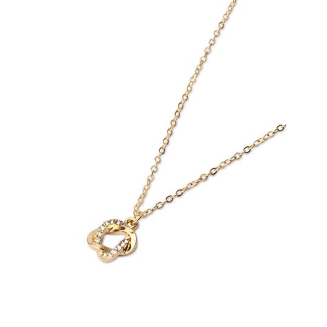 Buy Toniq Stylish Gold Plated Cz Stone Studded Circular Charm Necklace