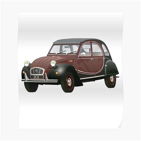 Posters Sur Le Thème Citroen 2cv Redbubble