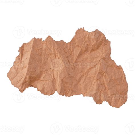 Decoration Ripped Crumpled Brown Paper 25351786 PNG