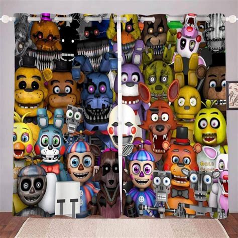 Five Nights At Freddys Kit Rideaux Occultants Pour Chambre À Coucher