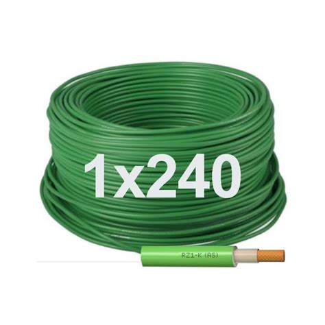 Manguera Unipolar 1x240 Libre halógenos RZ1 K 0 6 1KV Verde Bricoelige