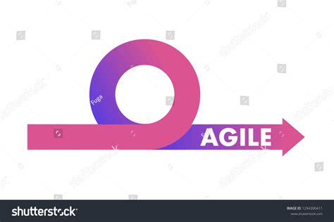 Agile Development Methodology Icon Vector Illustration Stock Vector