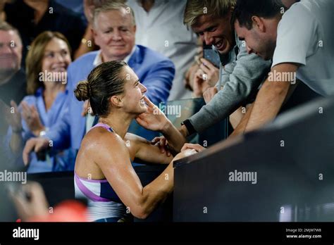 Melbourne Australien Januar Aryna Sabalenka Aus Belarus