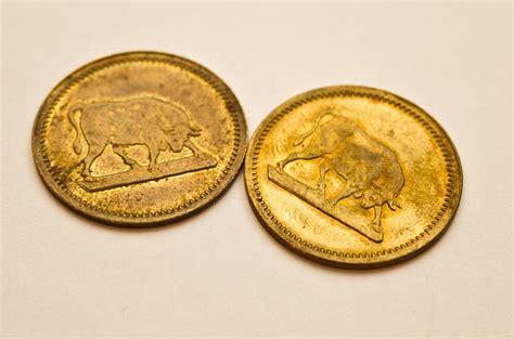 Vintage Brass Coins/Gaming Tokens. Animals. by RedcatMen on Etsy