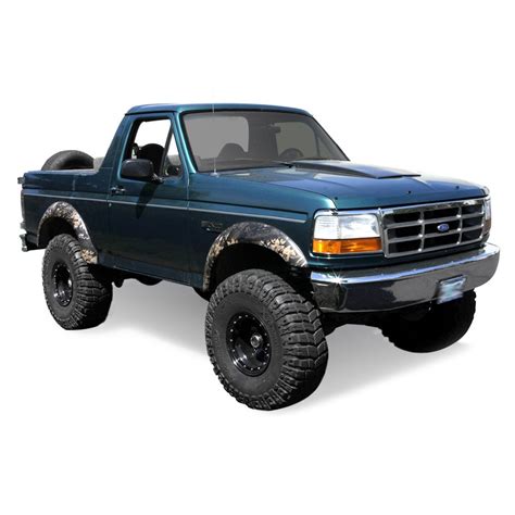 Bushwacker® - Ford F-150 1996 Extend-A-Fender™ Matte Black Fender Flares