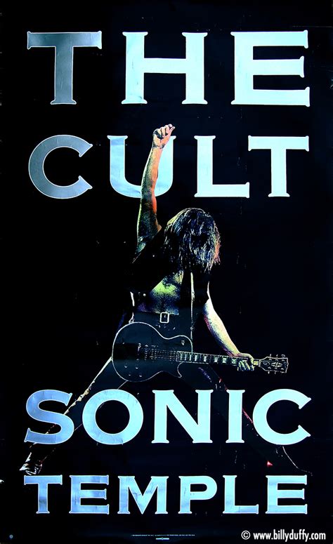 The Cult Sonic Temple Promo Poster - 1989 - Billy Duffy