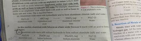 Aluminium Oxide And Zinc Oxide Are Amphoteric In Nature Which Show Basic