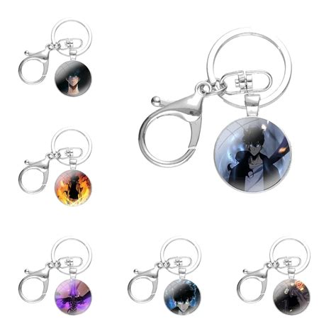 Anime Solo Leveling Fashion Design Cartoon Creative Keychains Handmade