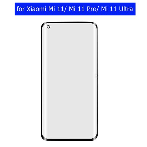 For Xiaomi Mi 11 Mi 11 Pro Mi 11 Ultra Touch Screen Glass Panel Touchscreen Panel Front Outer