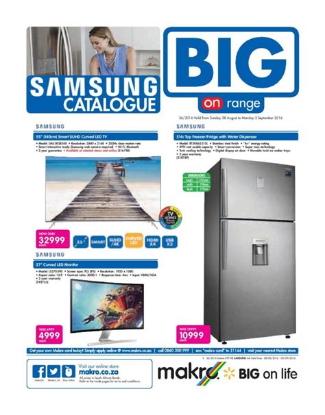 Makro Specials 28 August 5 September 2016 Samsung Catalogue