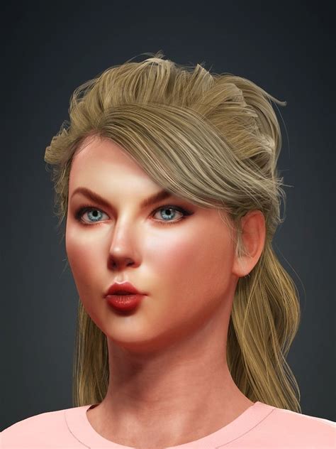 Taylor Swift Fully Rigged Face And Body 3d Model Rigged Cgtrader