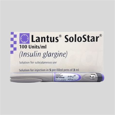 Lantus Solostar 100iu 3ml X 5 Pens Mediglow Pharmacy