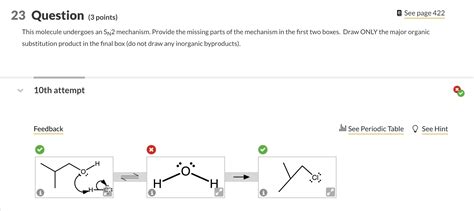 Solved Question Points This Molecule Undergoes An Sn Chegg