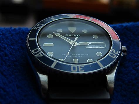 Jam And Watch Seiko Mid Size Diver 7s26 0050 Pepsi Bezel Sold