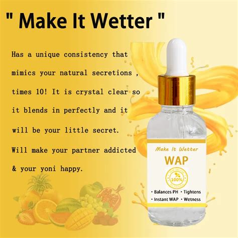 Customize Logo Edible Wap Make It Vagina Wetter And Lubrication Yoni