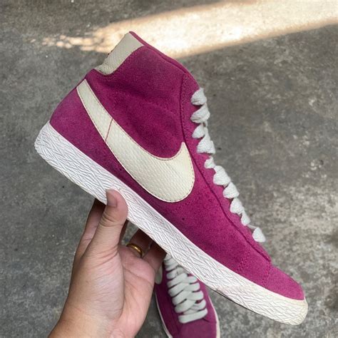 Nike Blazer Mid Vintage Rose Fushia Shopee Thailand