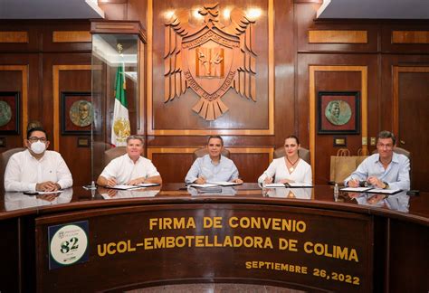 Firman Convenio Udec Y Embotelladora De Colima En Pro Del Medio