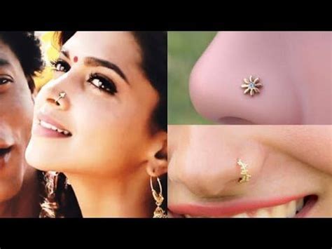 Latest Nose Pin Design Stylish Ring Type Nose Pin Design