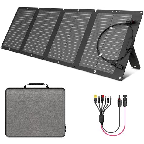 Sinkeu Foldable Solar Panel W Monocrystalline Solar Module For