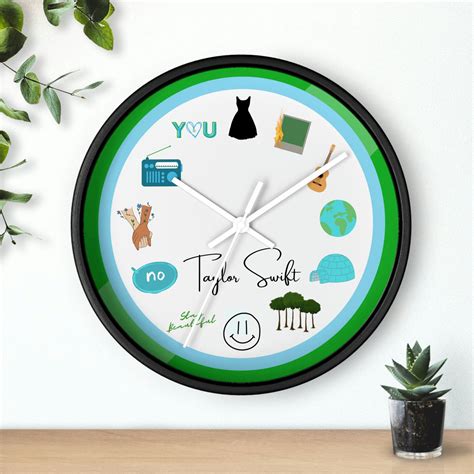 Taylor Swift Debut Album Clock Swiftie Clocks 12hr Home Decor Gift Wall ...