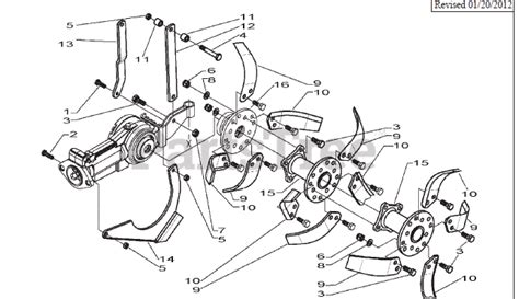 Bcs America Tiller Bcs America 33 Tiller Attachment For 750 Tractor Tines And Depth Control