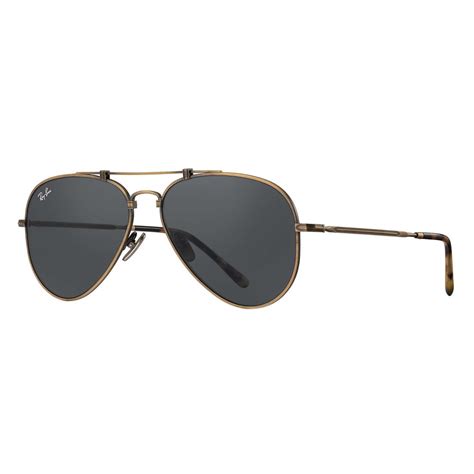 Ray Ban RB8125 913757 Original Aviator Titanium Antique Gold