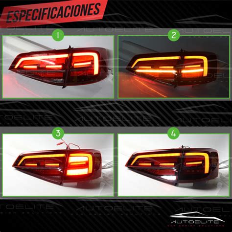 Calaveras Led Vw Jetta Mk A Gli Secuenciales Autoelite Cds