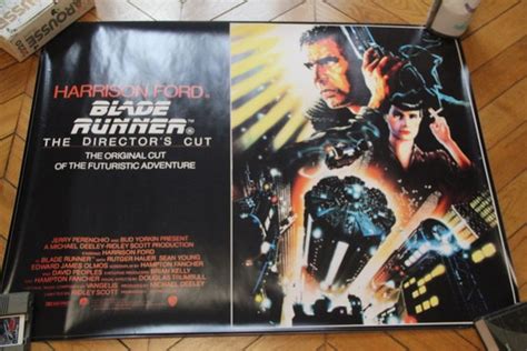 Blade Runner Directors Cut 1982 Quad Uk Reproduction Etsy