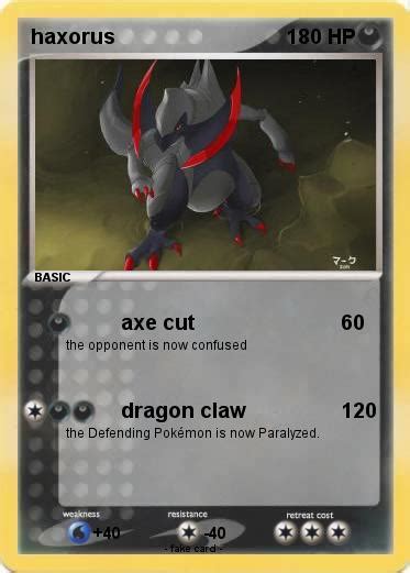 Pokémon haxorus 431 431 - axe cut - My Pokemon Card