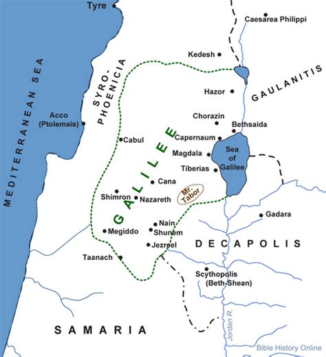 Galilee In The First Century Ce Bible History Bible Mapping History