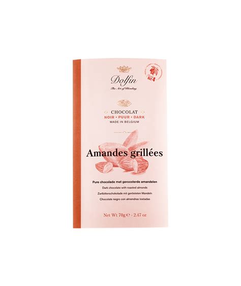 Tablette de chocolat noir Amandes grillées Dolfin Galeries