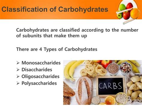 Carbohydrates Classification Functions Source RDA PPT