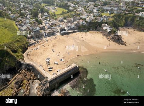 Gorran Haven Village Cornwall From The Air Stock Photo Alamy